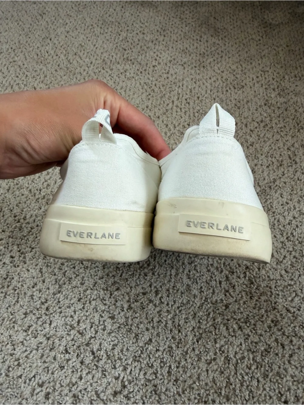 Everlane White Cream Washable Sneakers M8/W10